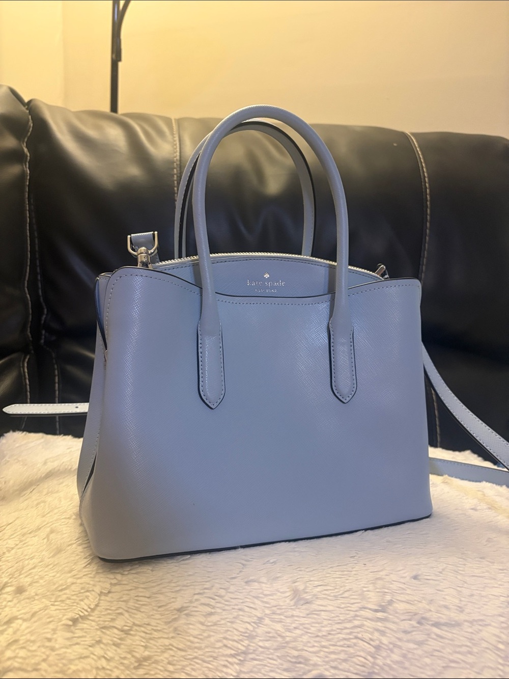 kate spade Light Blue Leather Satchel